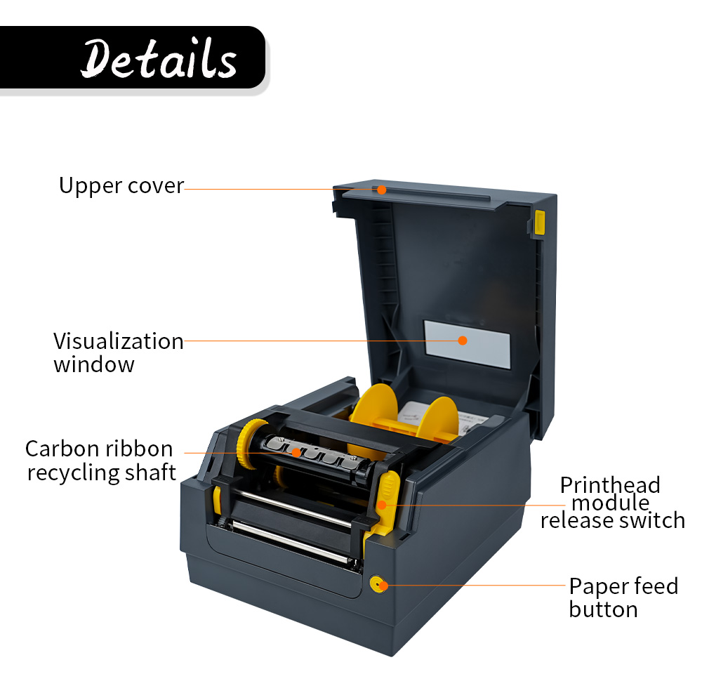공장 가격 300dpi/600dpi 열전사 바코드 라벨 - Commercial Ribbon Printing Machine 리뷰 및 가격