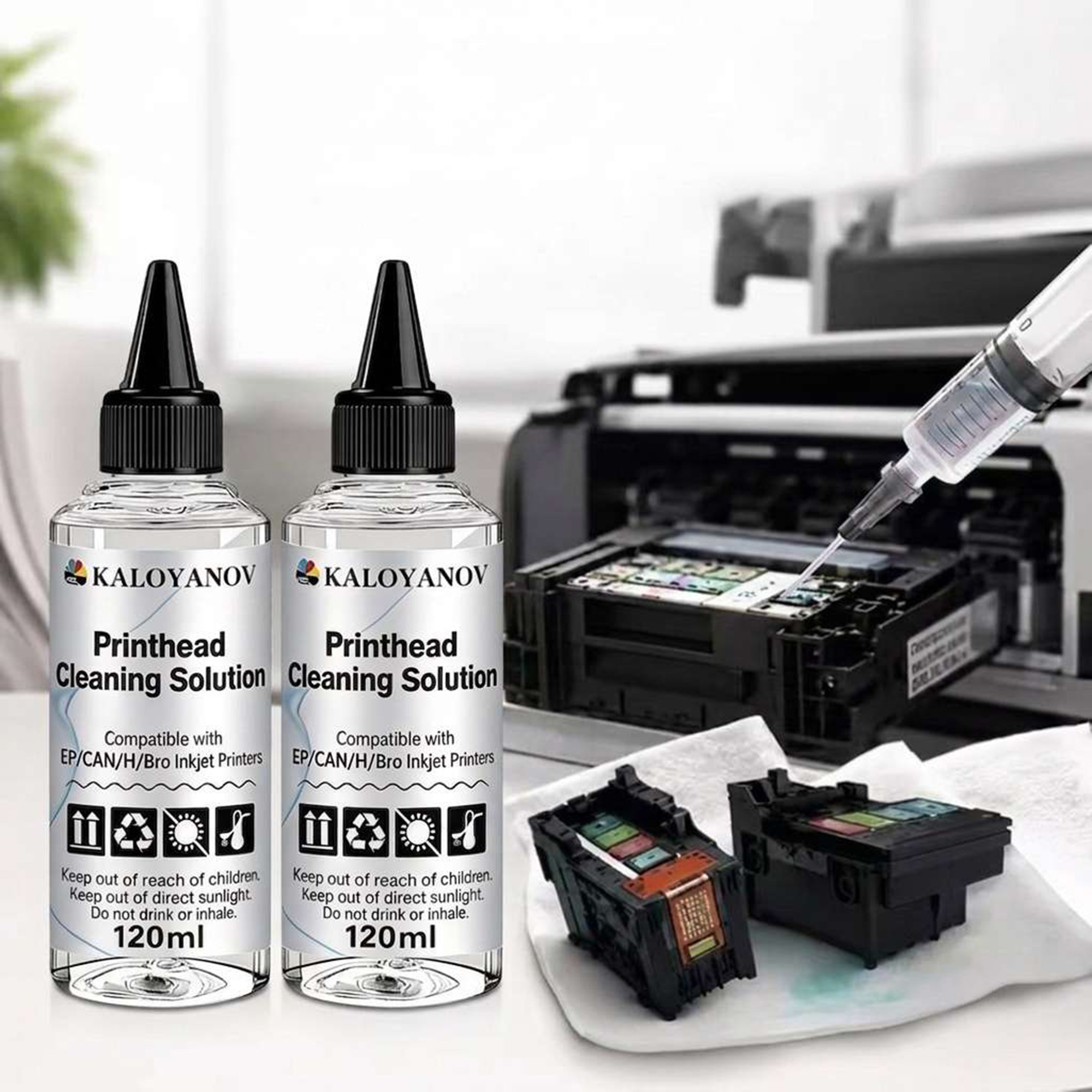 엡손, HP, 캐논, 브라더 프린터용 전문 프린트헤드  - Print Head Cleaning Kit 리뷰 및 가격