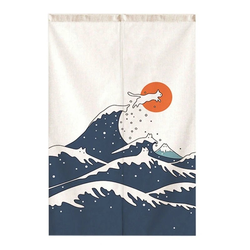 VIKAMA 일본식 접이식 부채 노렌 도어 커튼 로드  - Commercial Printing Rates 리뷰 및 가격