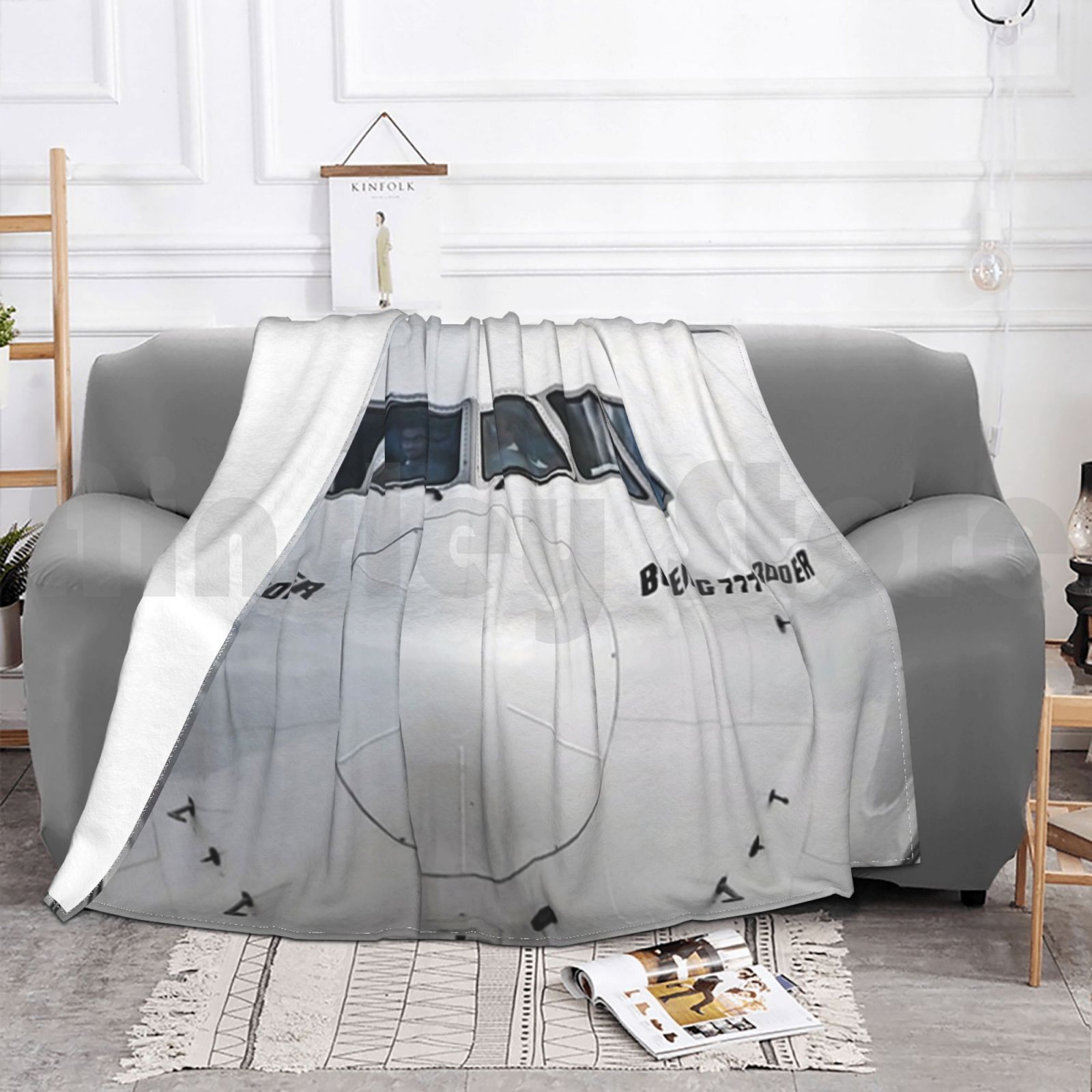 보잉 777 노즈 뷰 블랭킷 패션 커스텀 항공 민간 항 - Commercial Fabric Printing 리뷰 및 가격